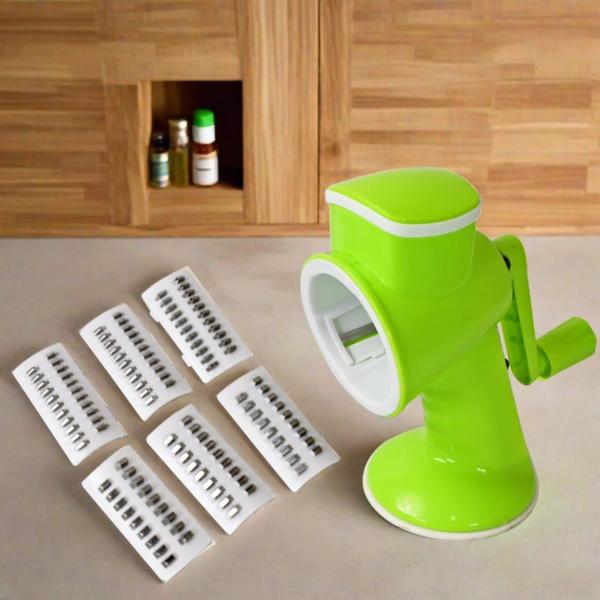 6 in 1 Multi functional Vegetable Cutter & Slicer Hand Machine Cutting, Slice, Cut Thick, Cut Silk All in one